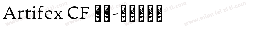 Artifex CF 字体字体转换